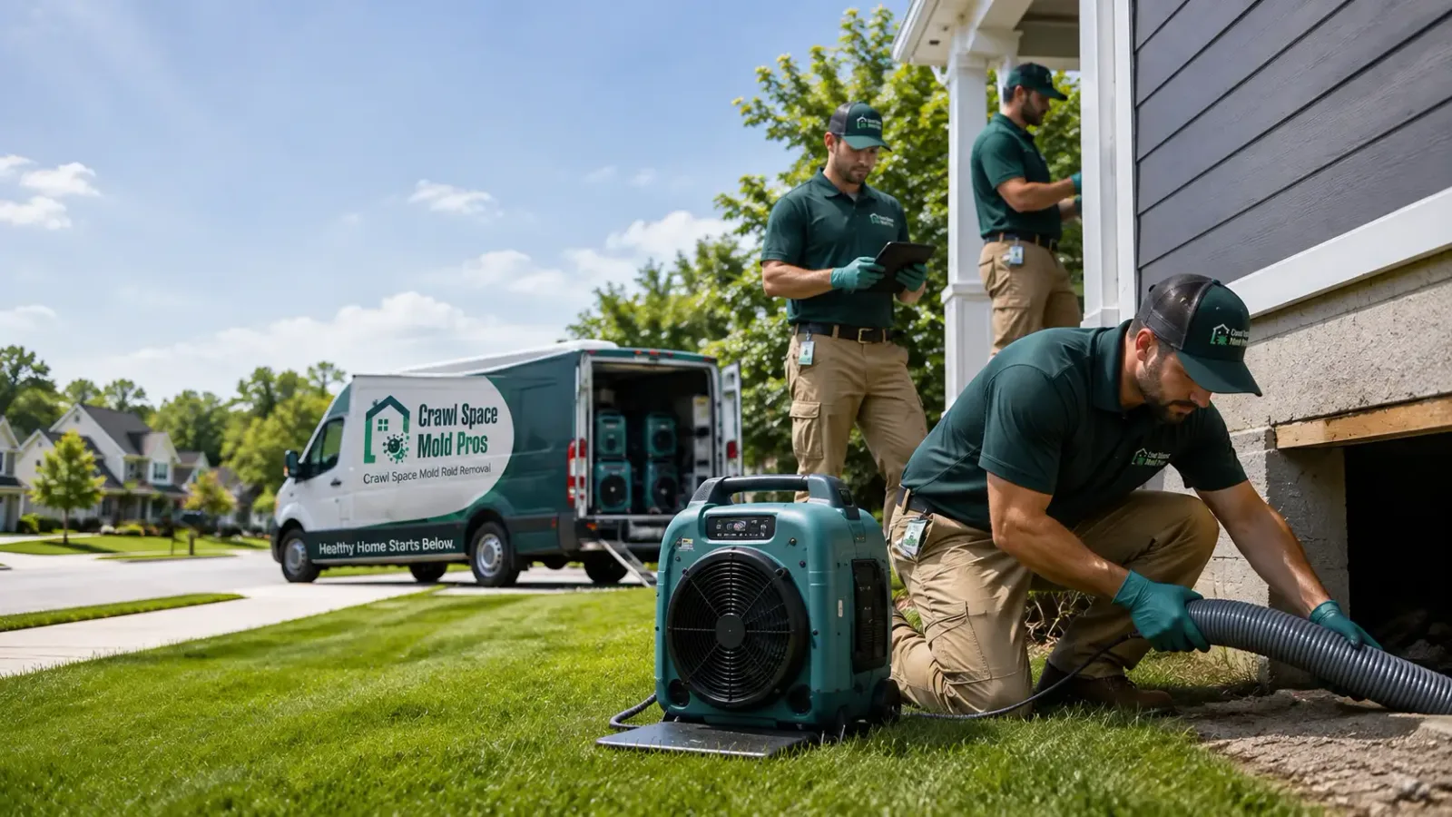 Crawl Space Mold Removal in Peabody, KS
